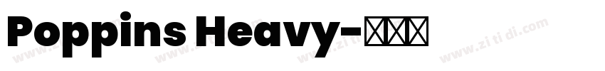 Poppins Heavy字体转换
